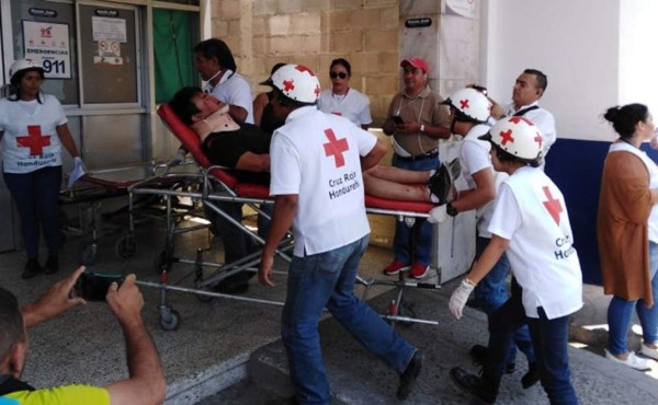 Los heridos fueron llevados al Hospital Escuela y el Seguro Social de Tegucigalpa.