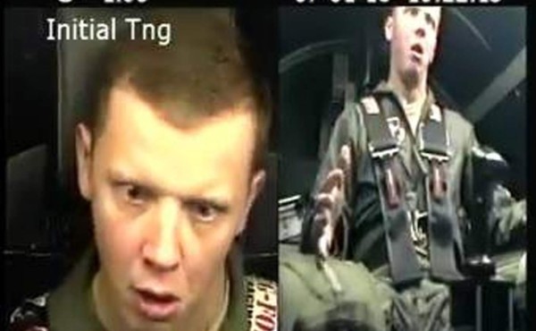 Impresionante test de pilotos aplicando un 'poco” de fuerza G