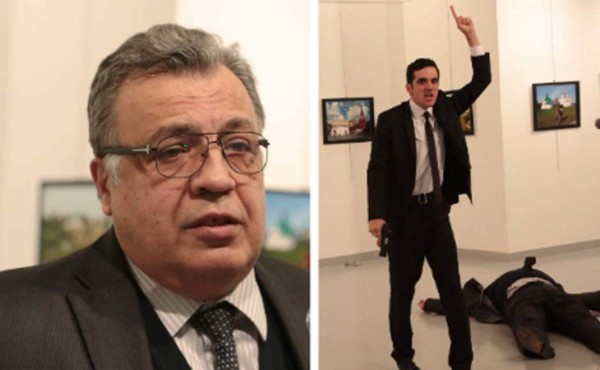 Video capta el momento del atentado contra el embajador ruso en Turquía