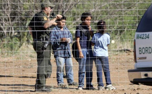 Niños hondureños dispuestos a desafiar el muro de Trump