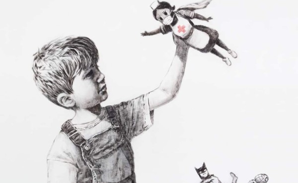Banksy dedica emotivo homenaje a los sanitarios y su lucha contra el coronavirus