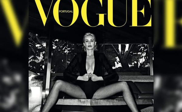 Sharon Stone recrea la escena 'Basic Instinct' para la portada de Vogue