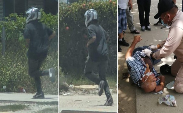 Sicario ataca a balazos a un señor tras salir de un banco en La Lima, Cortés