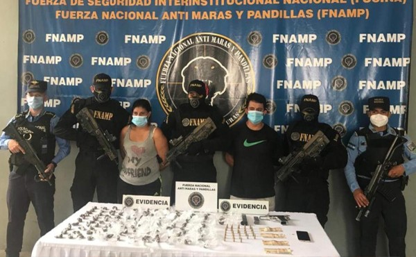 Cae pareja en Chamelecón señalada de extorsión, venta y distribución de droga