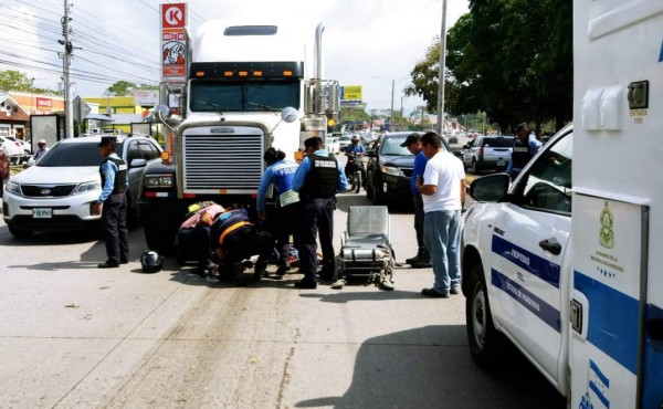 Rastra atropella a un adulto mayor en el bulevar del norte de San Pedro Sula