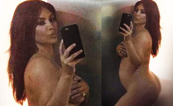 Kim Kardashian luce su embarazo y es sensación