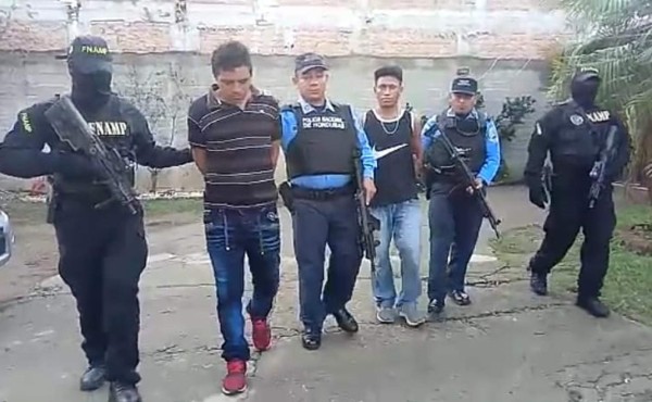 Capturan a supuesta banda de asaltantes de camiones en Comayagua   