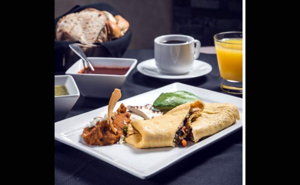 Omelette de ensalada tibia