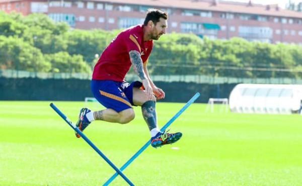 Lionel Messi decidió entrenar en día libre que tuvo la plantilla del Barcelona