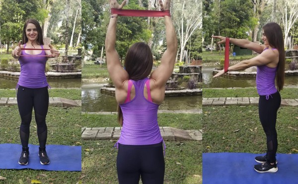 Rutina con bandas elásticas para tonificar todo el cuerpo