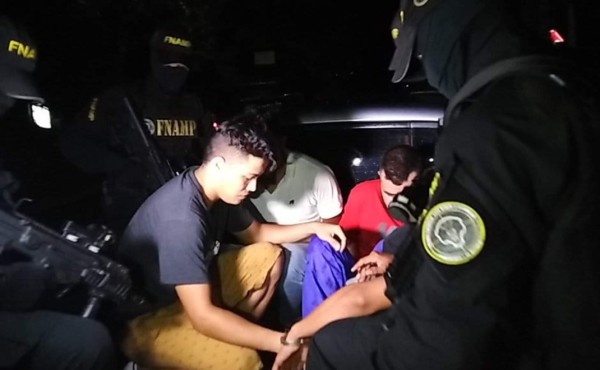 Arrestan a cuatro supuestos integrantes de 'La Rumba' en Choloma
