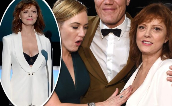 El atrevido escote de Susan Sarandon