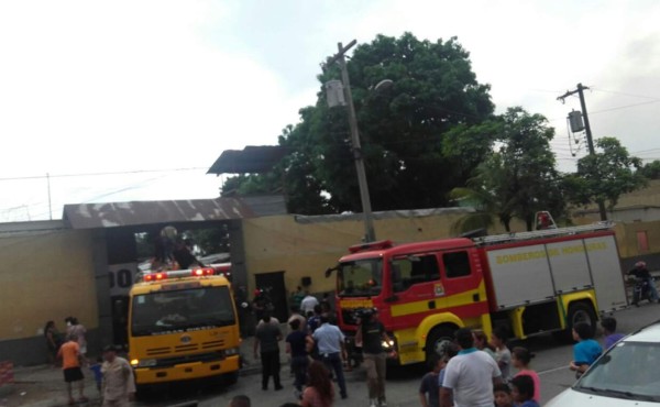 Incendio en el antiguo Centro Penal de San Pedro Sula