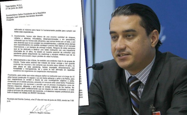 Marco Bográn se negó a realizar auditoría financiera y cumplimiento en Invest