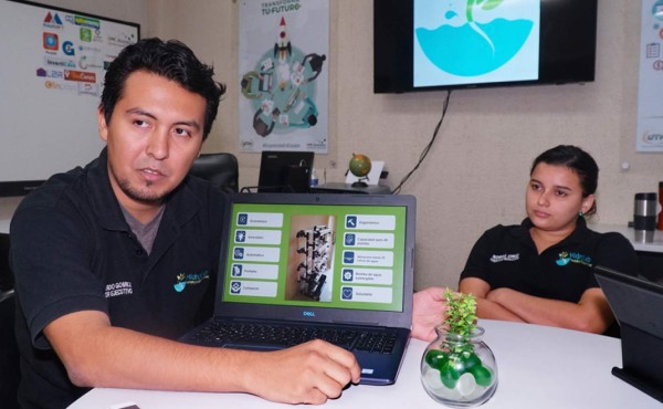 Universitarios innovan con el método de cultivo de hidroponia