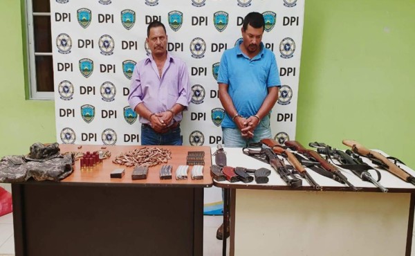 Operativo en Copán deja varios detenidos y el decomiso de armas y dinero