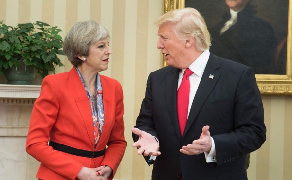 Donald Trump recibe a Theresa May para delinear la era post-Brexit
