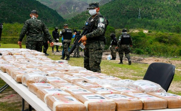 Más de 2,000 kilos de cocaína se han incautado en lo que va de 2020 en Honduras