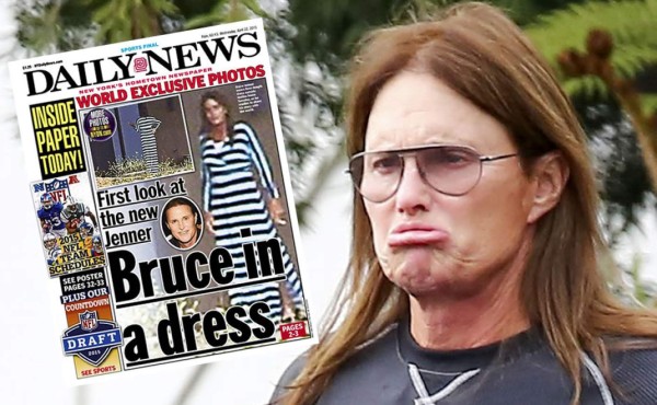 Captan a Bruce Jenner vestido de mujer
