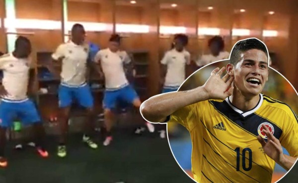 Así baila cumbia James Rodríguez y sus compañeros de selección
