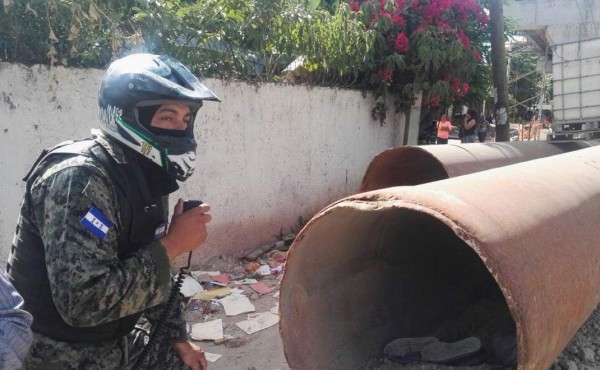 Hallan cuerpo de hombre dentro de un tubo en Tegucigalpa