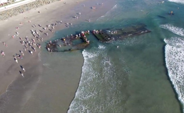 El Niño desentierra un navío que naufragó en 1936 en California