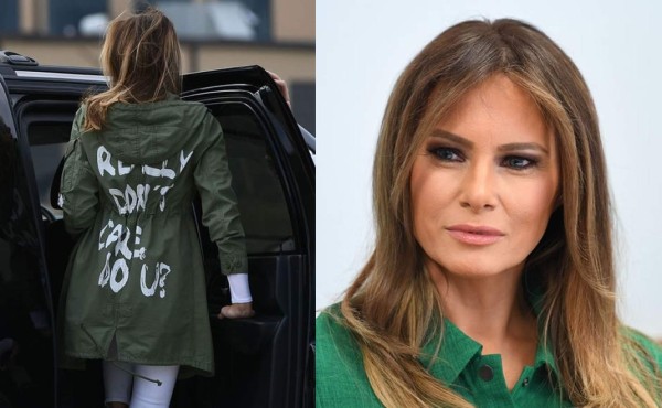 Chaqueta usada por Melania Trump causa furor en Ebay