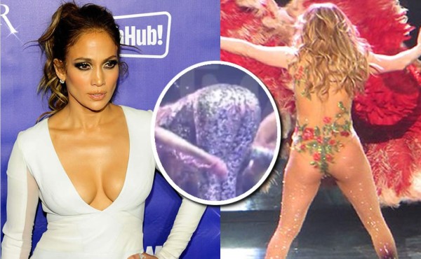 A Jennifer López se le rompe el traje en su show de Las Vegas