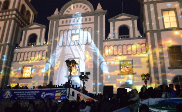 Videomapping, una de las atracciones más esperadas en el cumpleaños de la Virgen de Suyapa