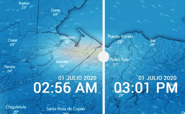 Satélite de la NASA muestra contaminación de azufre en el aire de Honduras