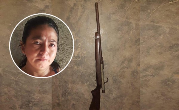 Detienen a ama de casa en posesión de una escopeta en Copán