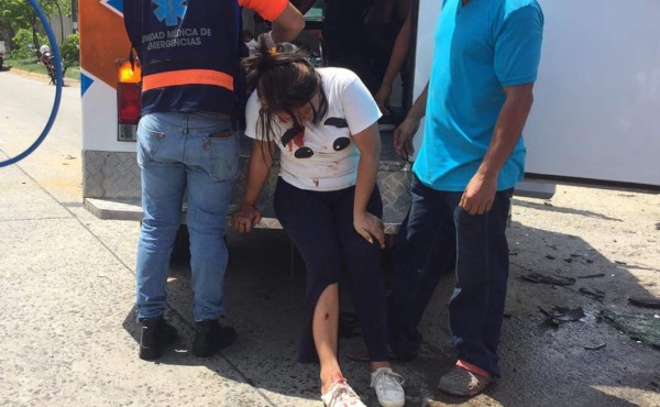 Doce personas heridas por accidente de rapidito en San Pedro Sula