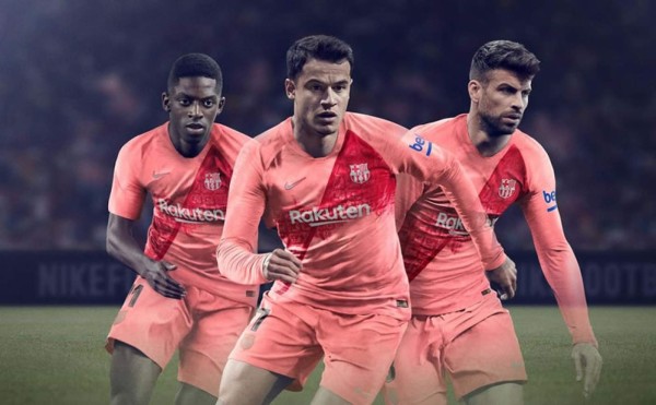 Así es la tercera camiseta del Barcelona para esta temporada.