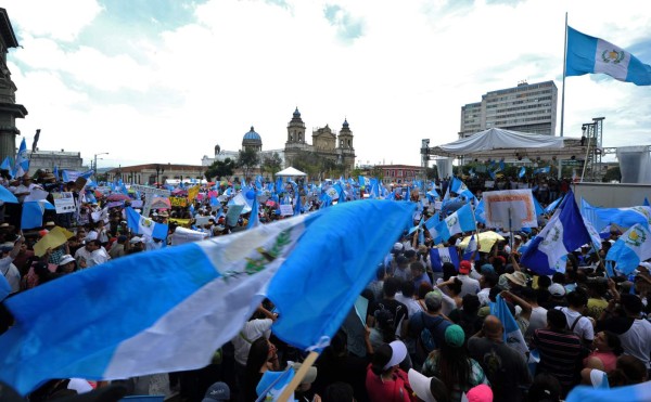 Indignados de Guatemala buscan inspirar a Centroamérica