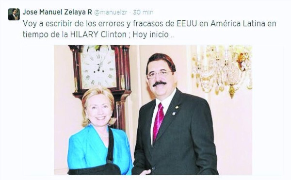 Molesta a Mel Zelaya que Hilary Clinton lo llame 'caricatura” en su libro