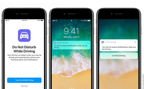 El iPhone se bloqueará mientras manejas