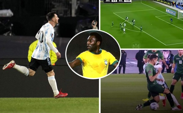 ¡Con cañito incluido! El golazo de Messi para abrir el marcador ante Bolivia