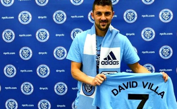 Villa ya posa como nuevo jugador del New York City FC de la MLS