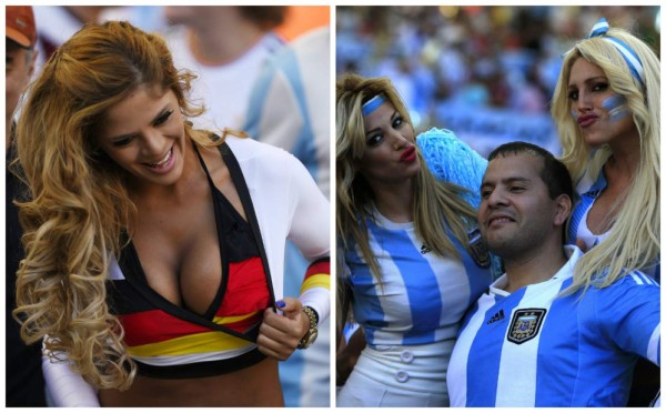 Duelo de bellezas entre Argentina y Alemania