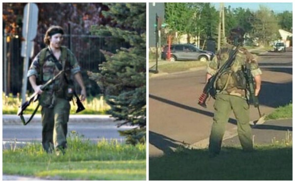 Tirador en Canadá mata a tres policías y amenaza con seguir la cacería humana