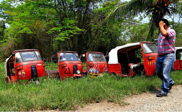 Honduras: Decomisan más de 700 mototaxis en el Valle de Sula