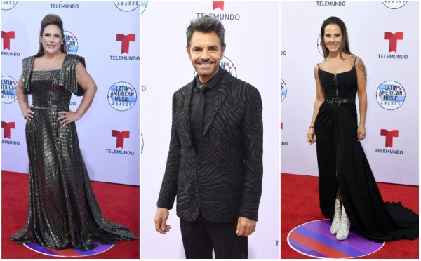 El color negro fue protagonista de la alfombra roja de los Latin AMAs 2019