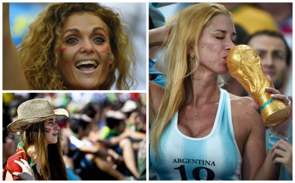 Las más bellas Argentinas, alemanas y portuguesas en el Mundial de Brasil 2014