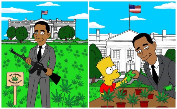 Convierten a Homero Simpson como El Chapo Guzmán y Pablo Escobar