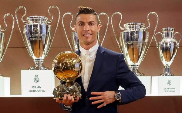 Cristiano Ronaldo: 'Es un gran honor ganar el Balón de Oro'