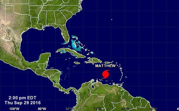Honduras a la expectativa por desplazamiento del huracán Matthew