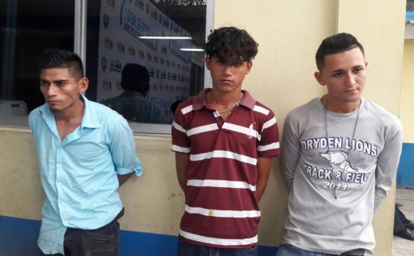 Capturan a tres asaltantes de taxista en San Pedro Sula