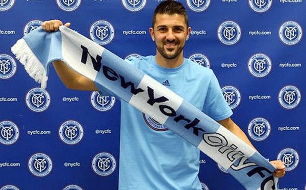 Villa ya posa como nuevo jugador del New York City FC de la MLS