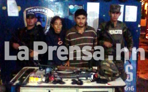 Honduras: Cae pareja que asaltaba camiones en el occidente