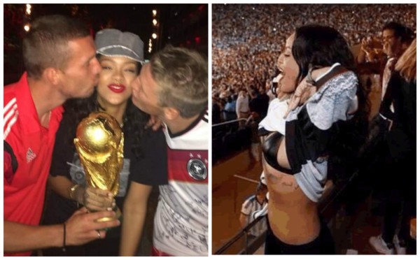 La fiesta íntima de Rihanna con los alemanes